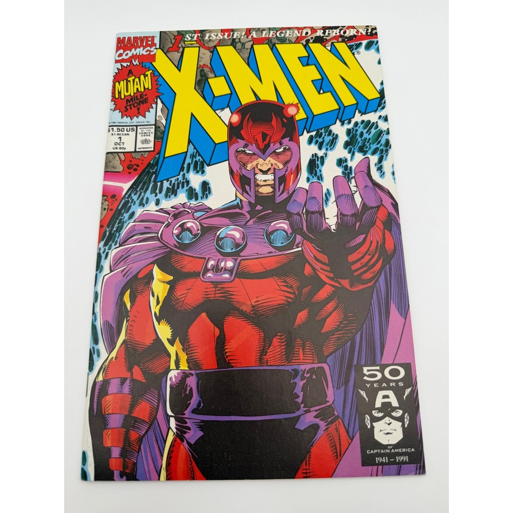 Marvel Comics X-Men #1 Oct 1991 Magneto Cover Jim Lee Mutant Milestone CB010